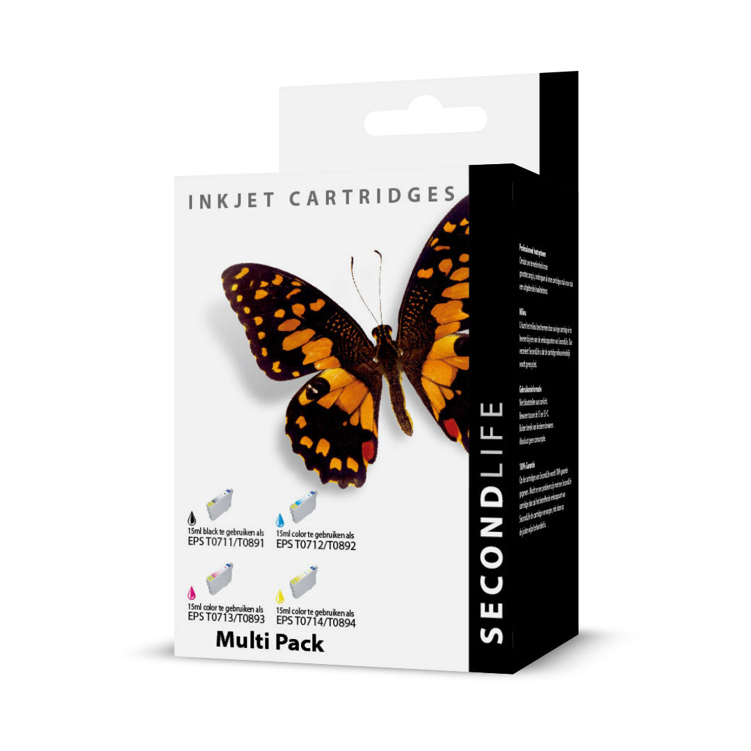 SecondLife - Multipack Epson 711 712 713 en 714 (T 0715)