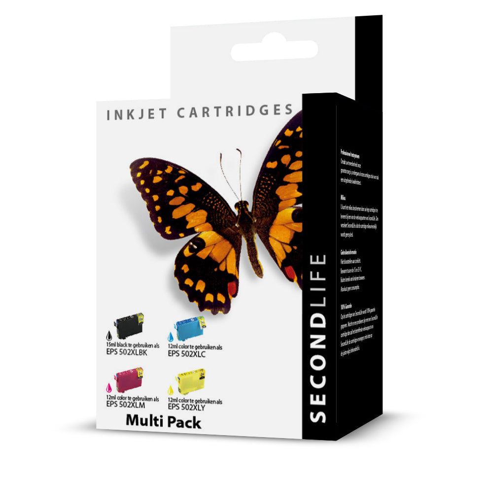 SecondLife - Multipack Epson 502 XL BK C M & Y