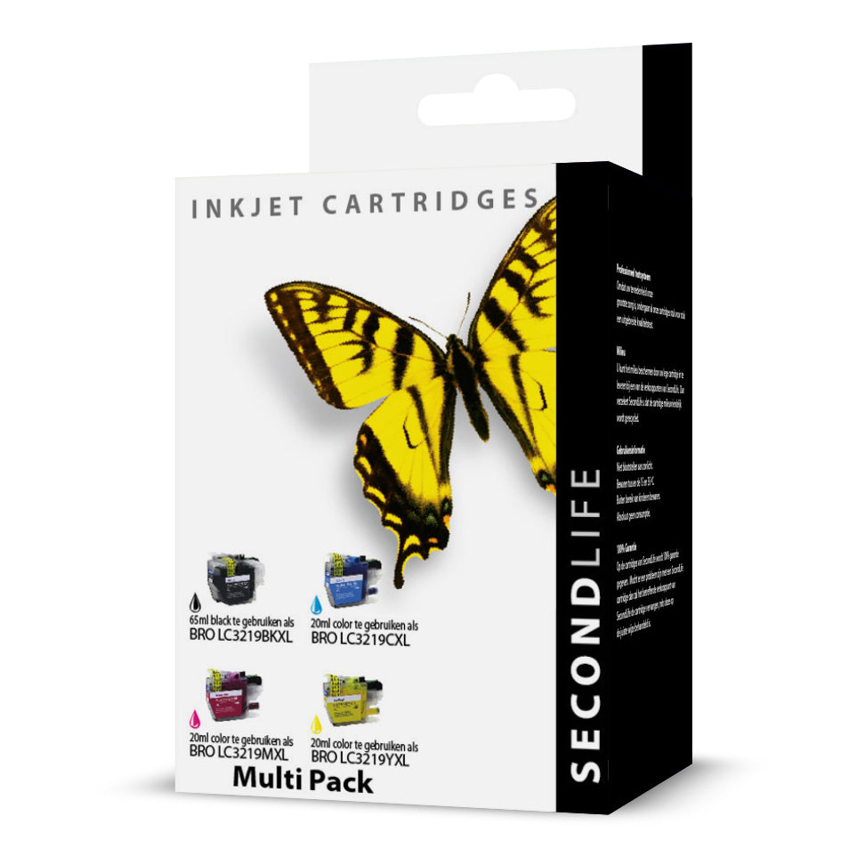 SecondLife - Multipack Brother LC 3217 / 3219 XL BK C M en Y