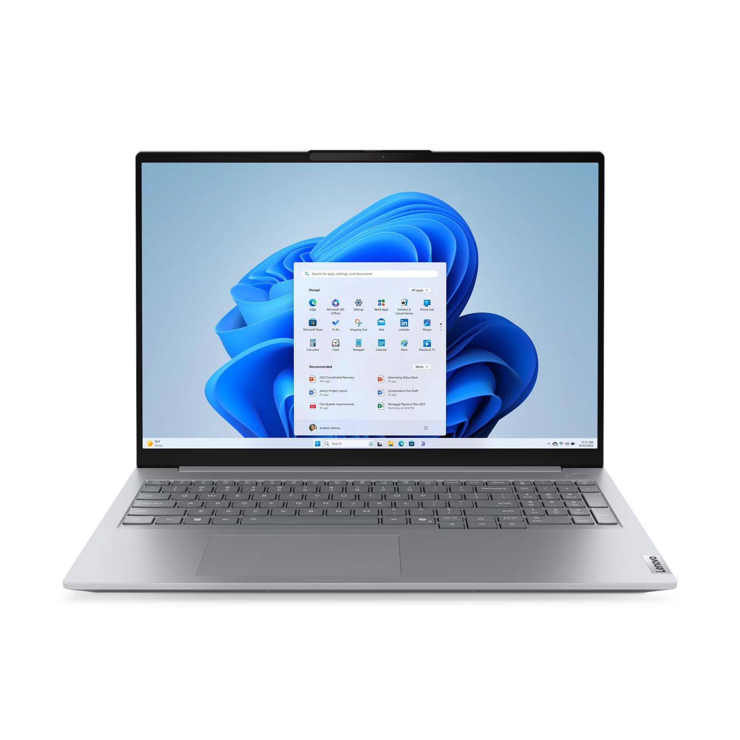 Lenovo ThinkBook 16 G8 | 16" WUXGA IPS (1920x1200) | Intel Core Ultra 5 225H | 16GB DDR5 RAM | 512GB SSD | Windows 11 Professional | 2 jaar garantie | inclusief gratis Lenovo tas
