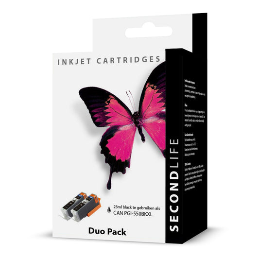 SecondLife - Duopack Canon PGI 550 Black