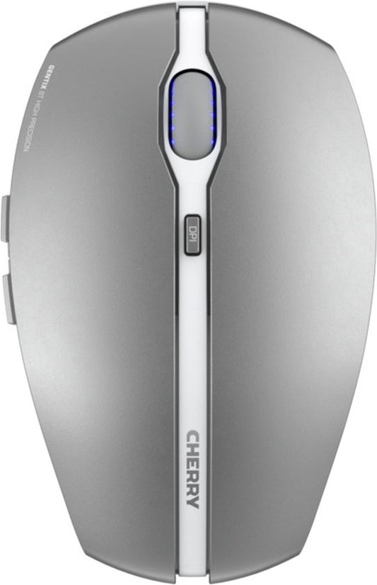 Cherry GENTIX BT | Ambidextrous Draadloze Muis | Bluetooth | 2000 DPI | Zilver